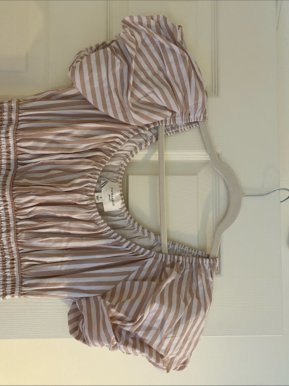 Tuckernuck Tan Stripe Puff Sleeve Flynn Dress - Picture 7 of 10